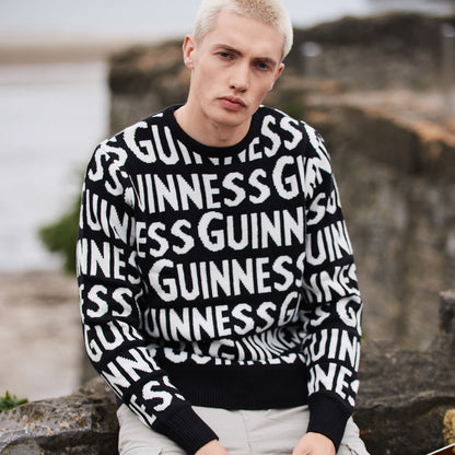 Unisex Guinness Chunky Word Jumper