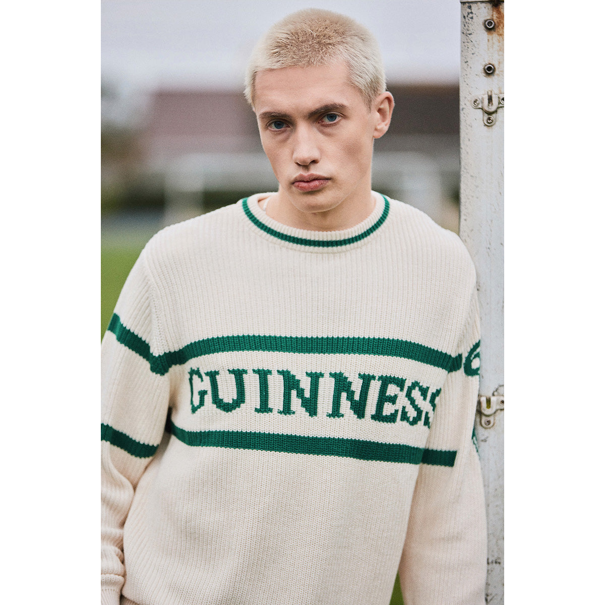Guinness Crew Neck Harp Sleeve Knit Jumper