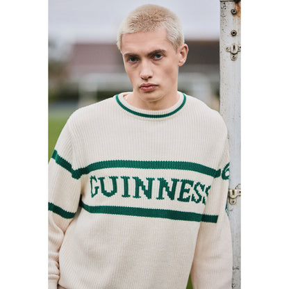 Guinness Crew Neck Harp Sleeve Knit Jumper