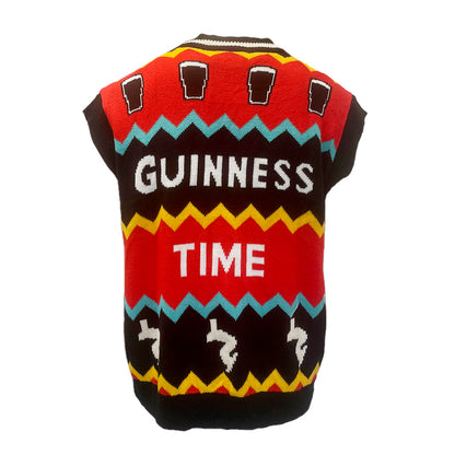 Unisex Red Guinness Time Knitted Vest