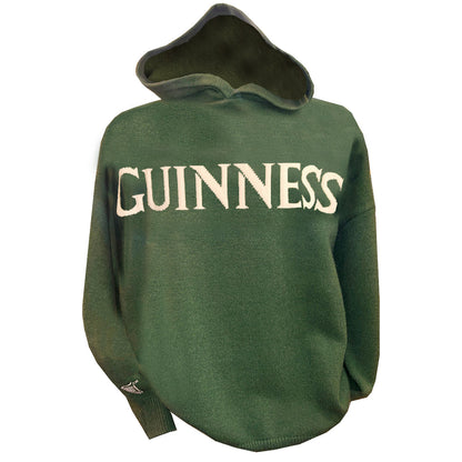 Guinness Sage Green and Cream Harp Sleeve Knit Hoodie
