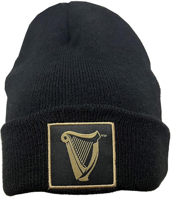 Guinness Harp Turn Up Knit Hat