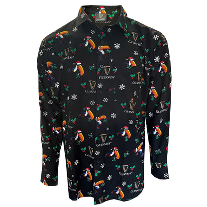 Guinness Flying Toucan Black Christmas Shirt