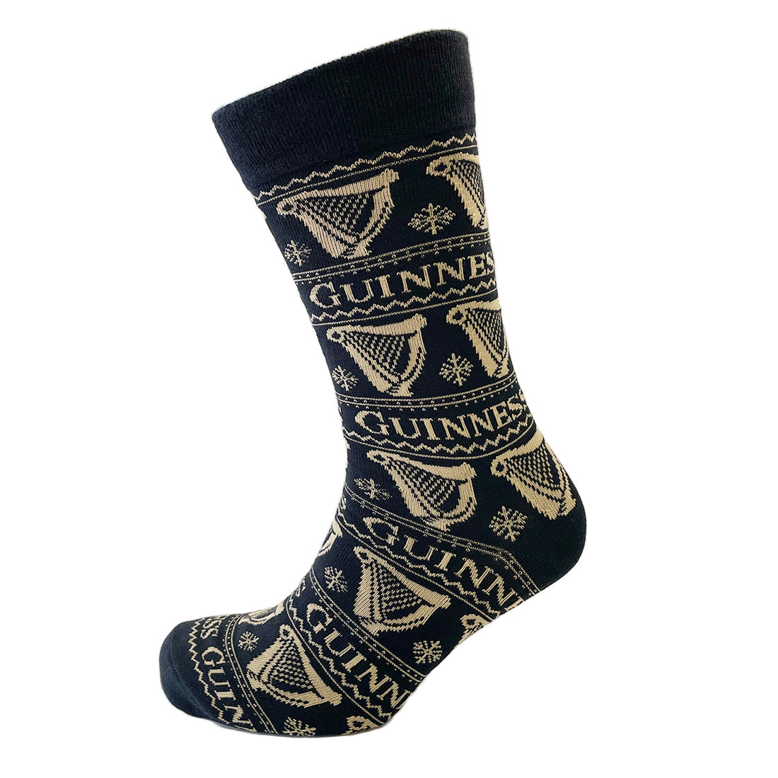 Guinness Harp Black & Gold Socks 