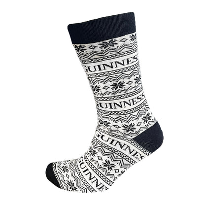 Guinness Jacquard Cream & Black Socks