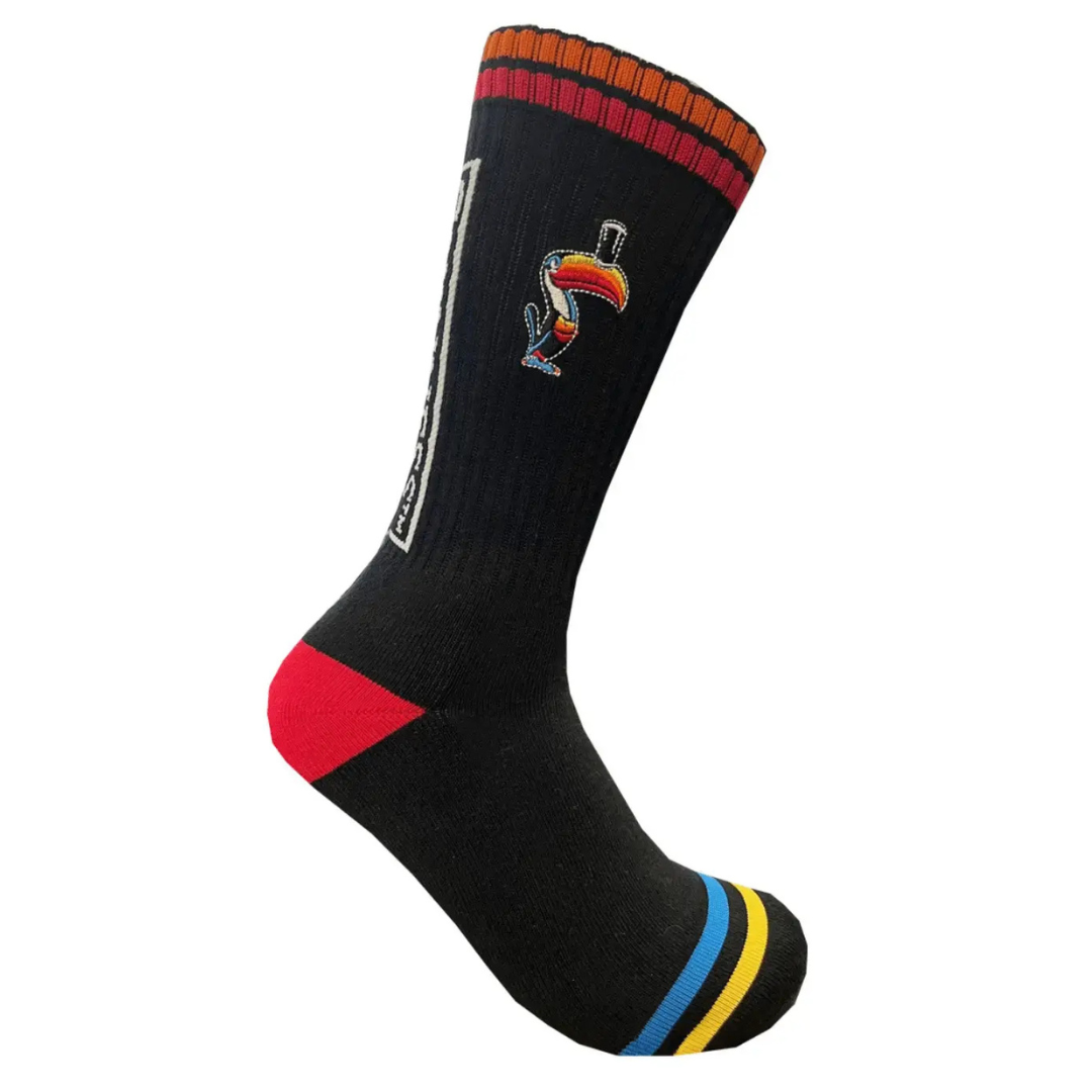 Unisex Guinness Stripe Flying Black Toucan Socks