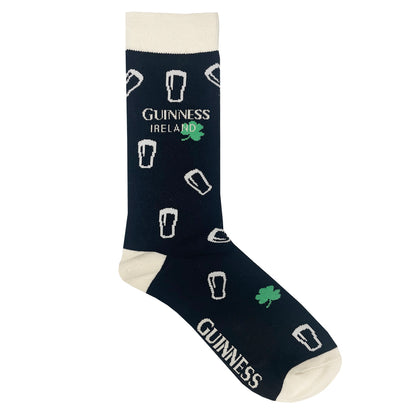 Guinness Black Ireland Shamrock Pint Socks