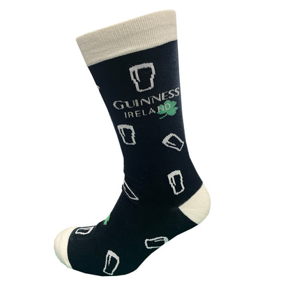 Guinness Black Ireland Shamrock Pint Socks