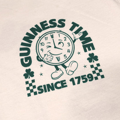 Guinness Cream & Green Time Clock T-Shirt