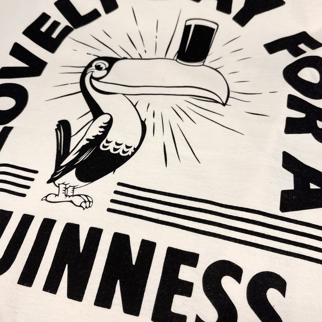 Guinness Cream & Black Toucan Lovely Day T-Shirt