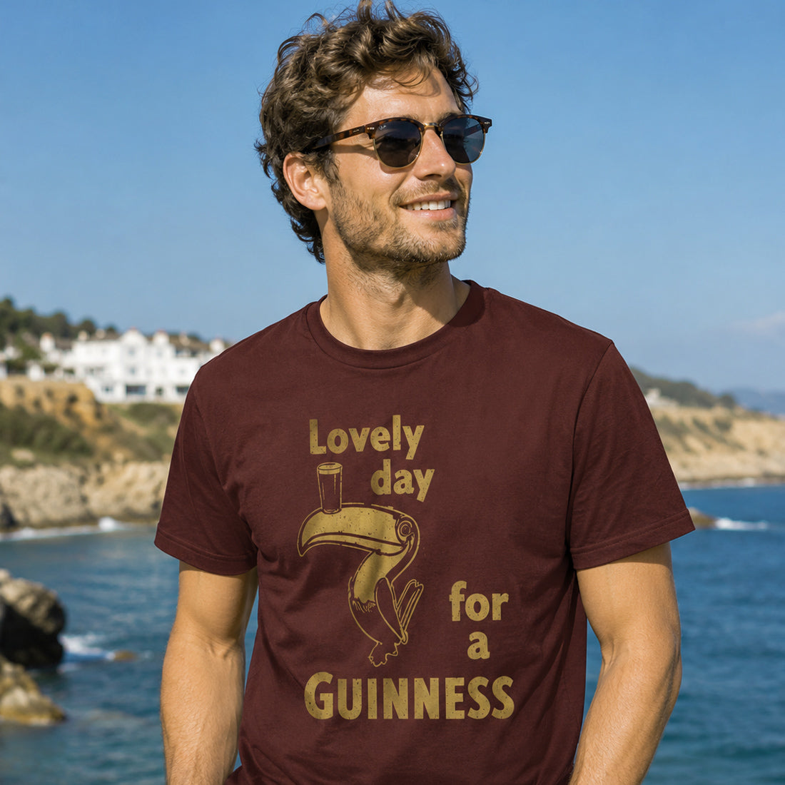 Lovely Day for a Guinness Brown T-Shirt 