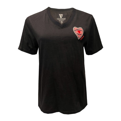 Guinness Black Heart Ladies T-Shirt