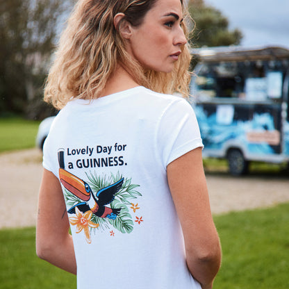 Guinness Cream Toucan Lovely Day Cropped T-Shirt