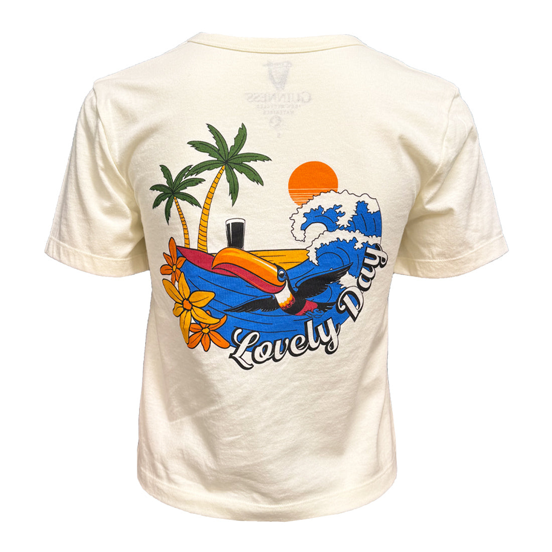Guinness Cream Toucan Lovely Day Cropped T-Shirt
