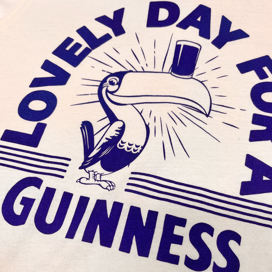Guinness Cream & Blue Toucan Lovely Day Cropped T-Shirt 