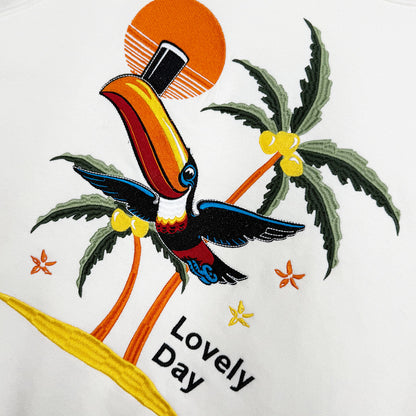 Guinness Cream Hawaiian Toucan Lovely Day Sweatshirt