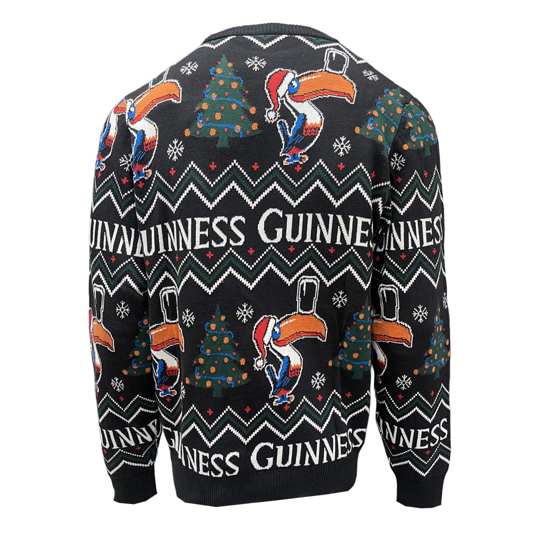 Guinness Toucan Black & Forest Green Christmas Jumper