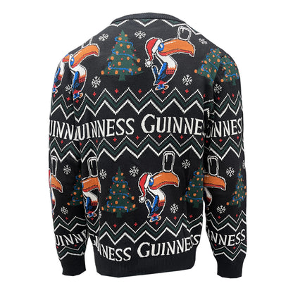 Guinness Toucan Black & Forest Green Christmas Jumper