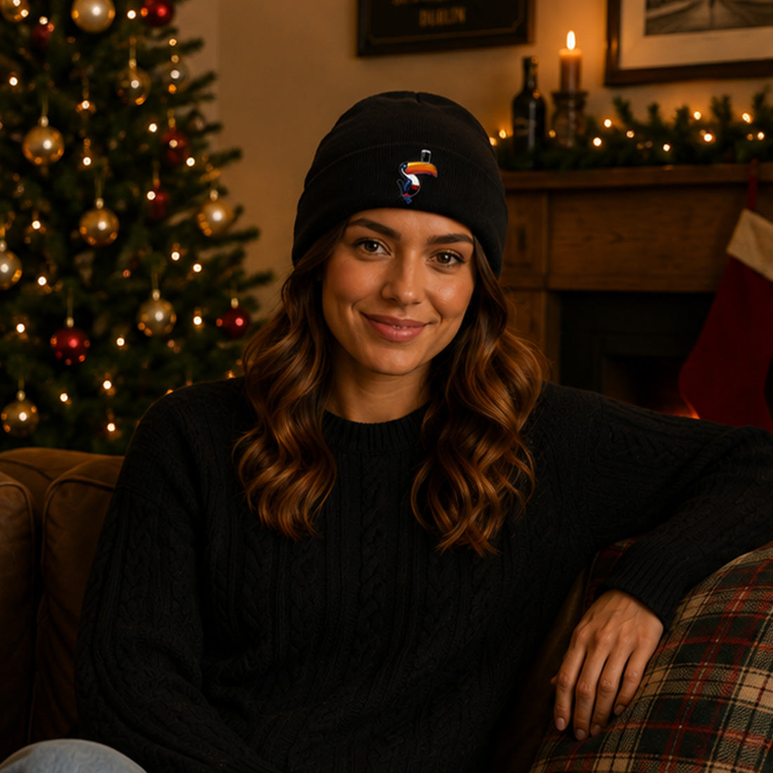 Guinness Toucan Black Knit Hat