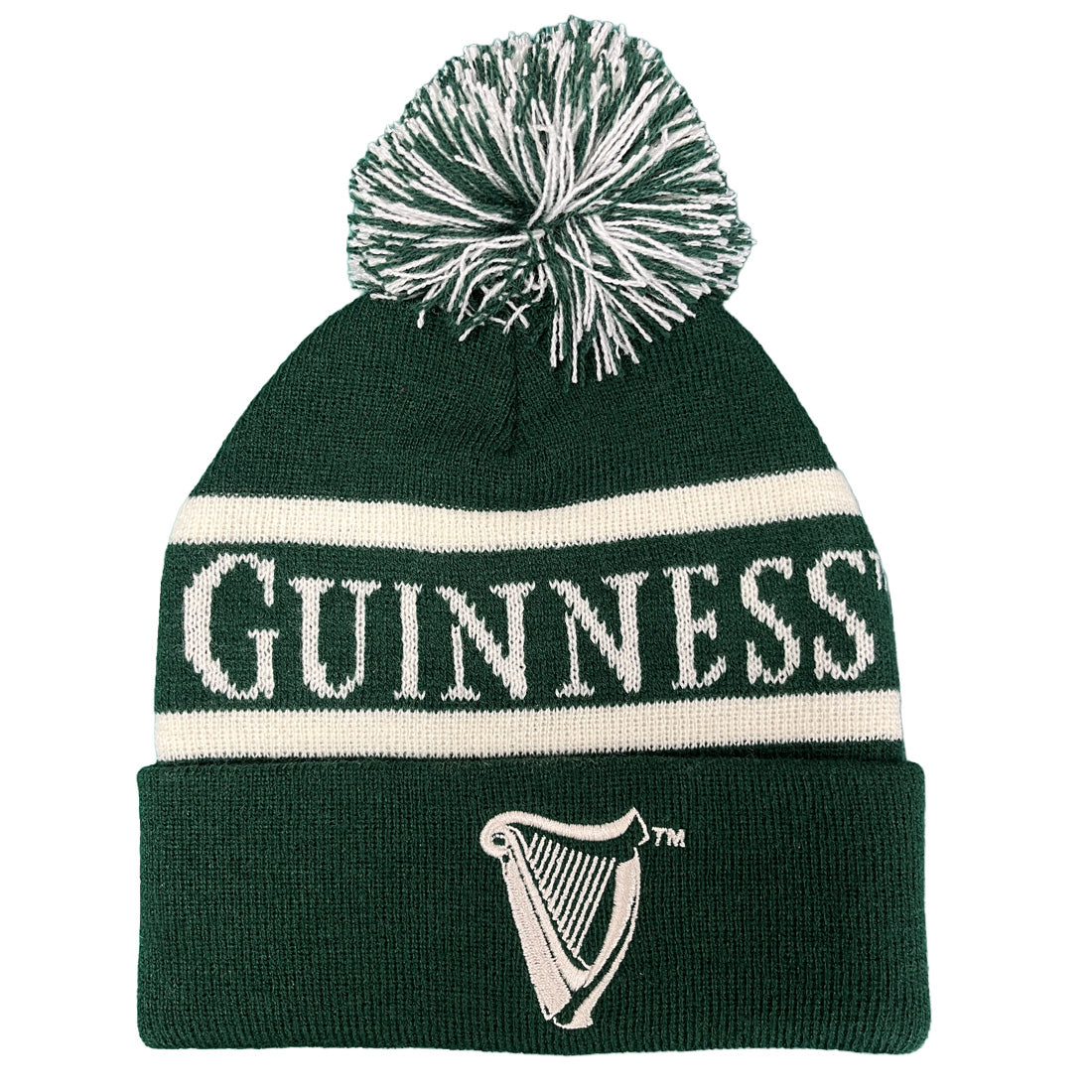 Guinness Harp Forest Green Knit Hat