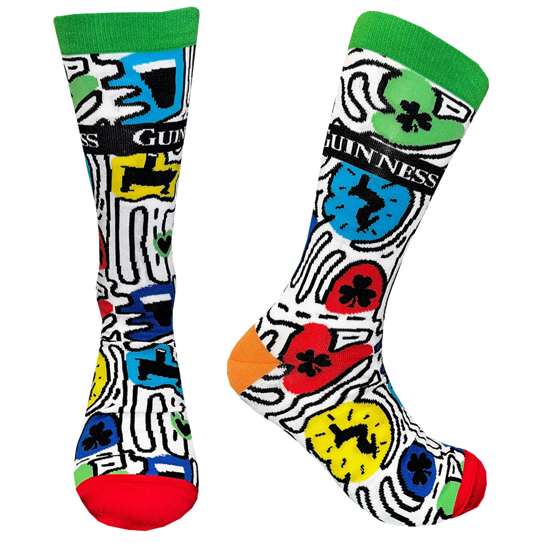 Guinness Multi Doodle Socks
