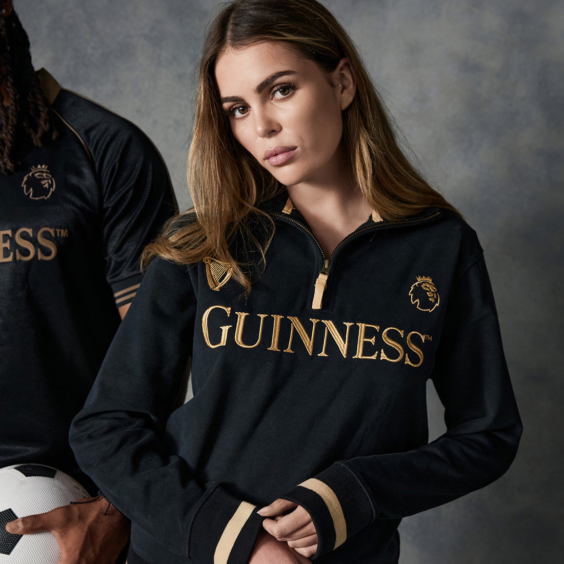 Guinness Black and Gold Premier League 1/4 Zip Top
