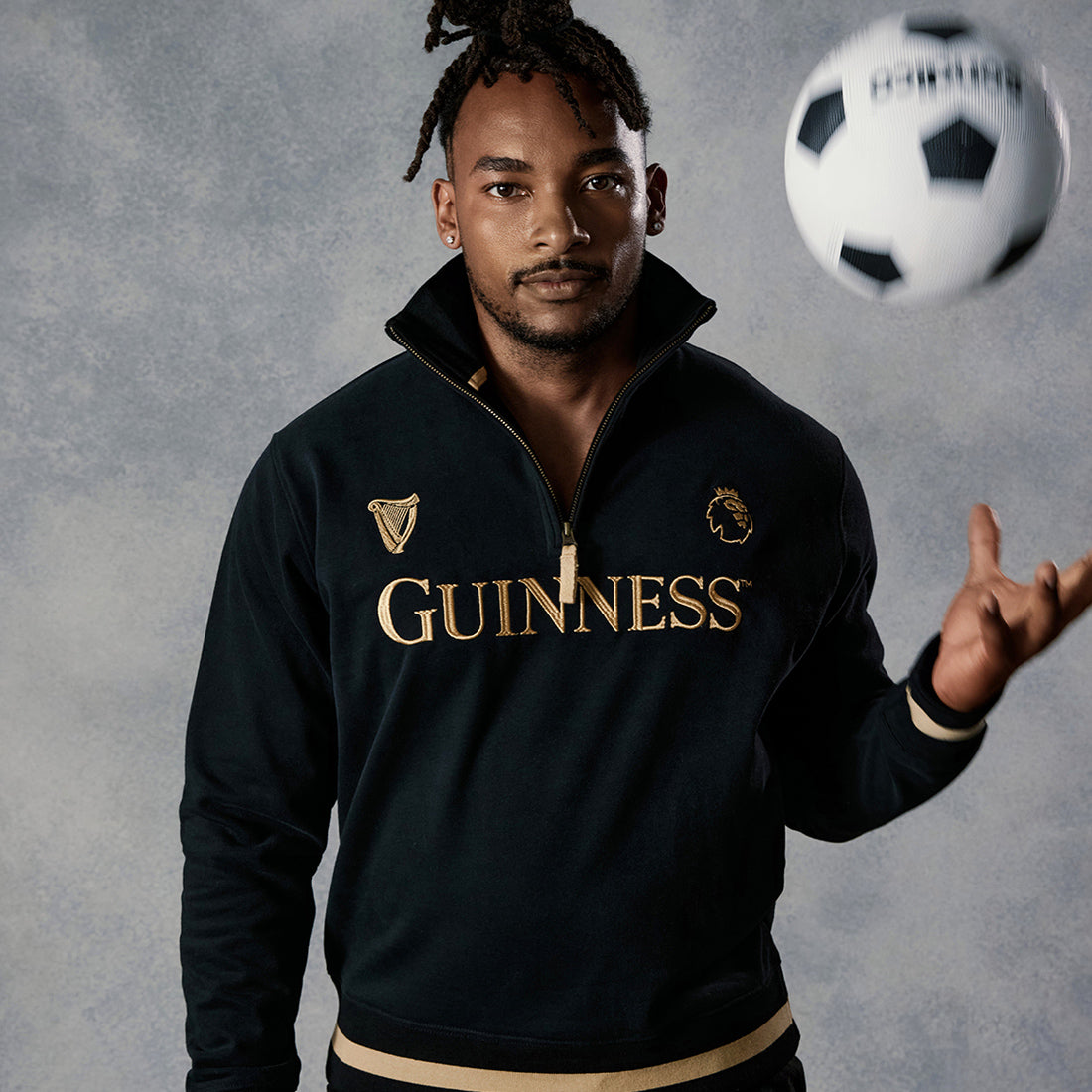 Guinness Black and Gold Premier League 1/4 Zip Top