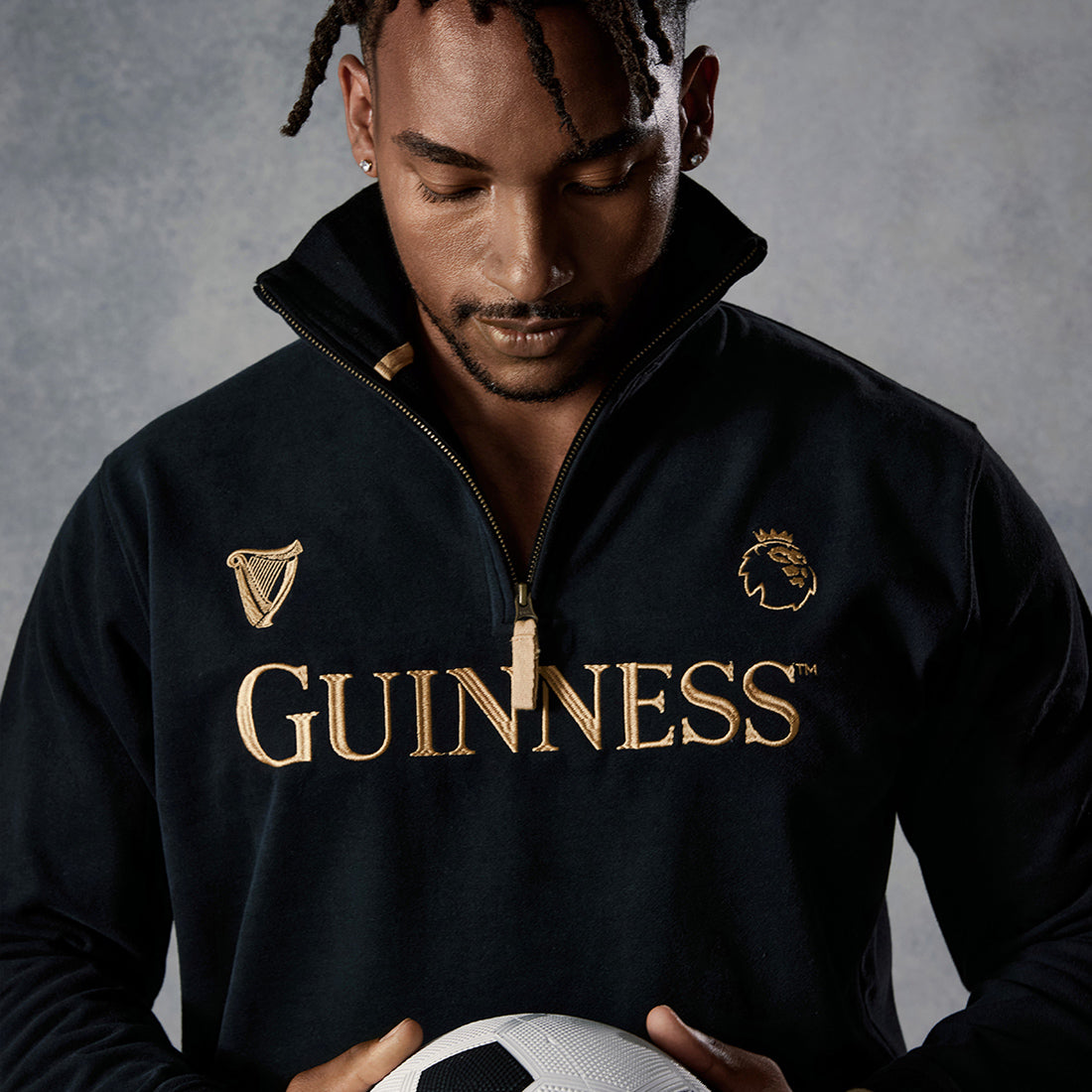 Guinness Black and Gold Premier League 1/4 Zip Top