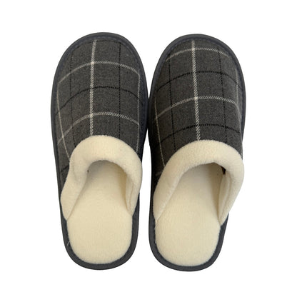 Tweed Unisex Grey Slippers