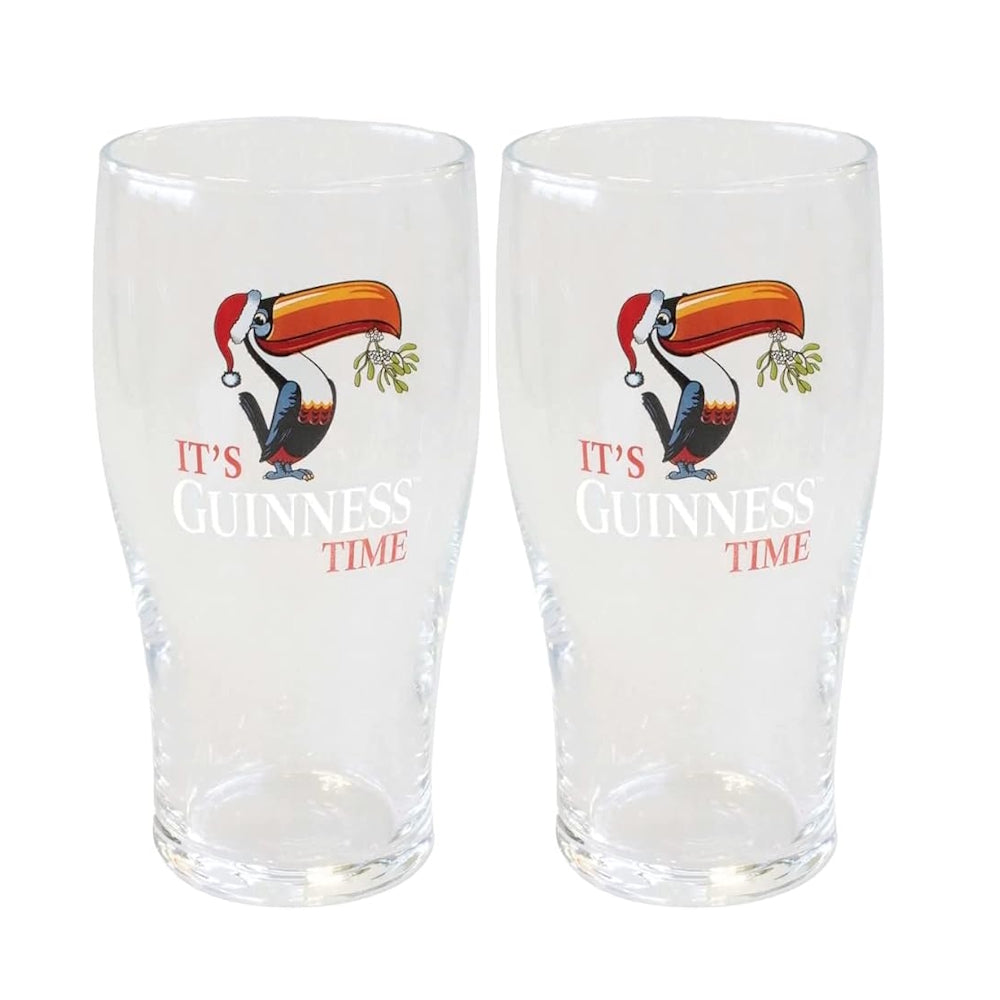 Guinness Toucan Christmas 2 Pack Pint Glass