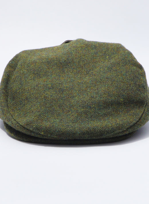 Traditional Moss Green Tweed Cap