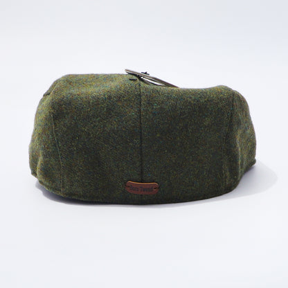 Traditional Moss Green Tweed Cap