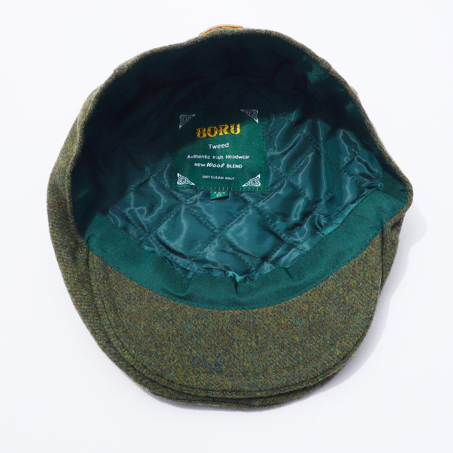 Traditional Moss Green Tweed Cap