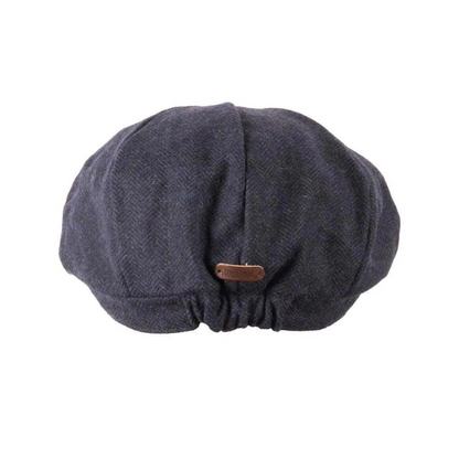 Kids Tweed Newsboy Cap Navy