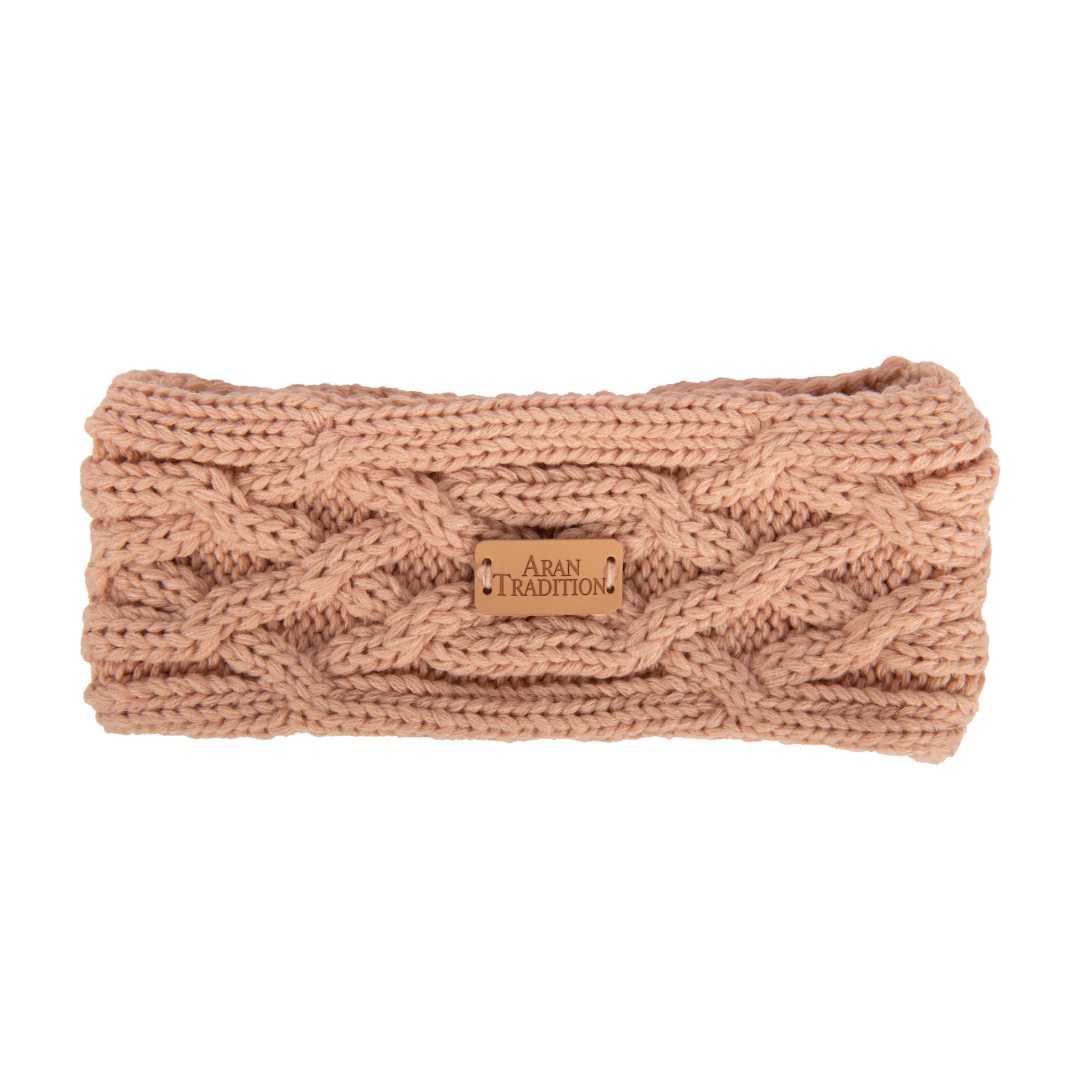 Aran Style Knit Blush Headband