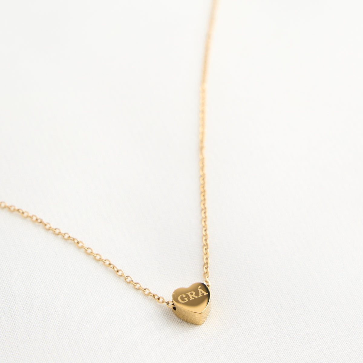Heart Grá Gold Pendant Necklace