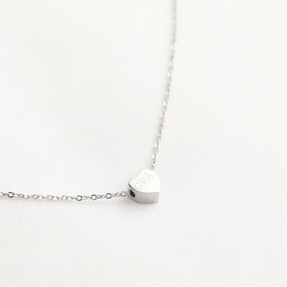 Heart Grá Silver Pendant Necklace