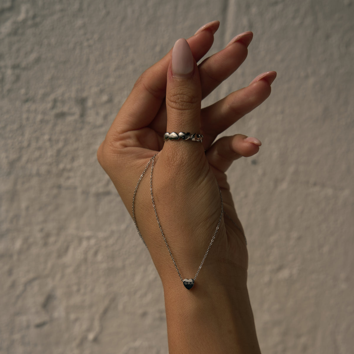 Heart Grá Silver Pendant Necklace