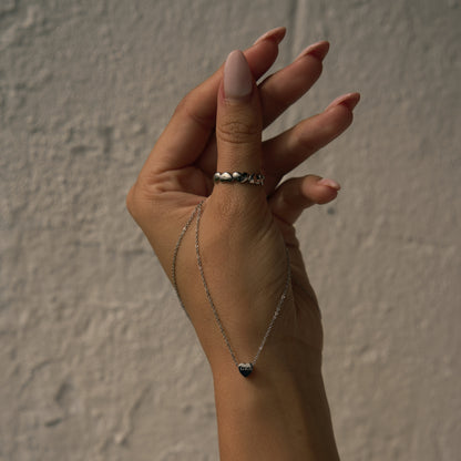 Heart Grá Silver Pendant Necklace