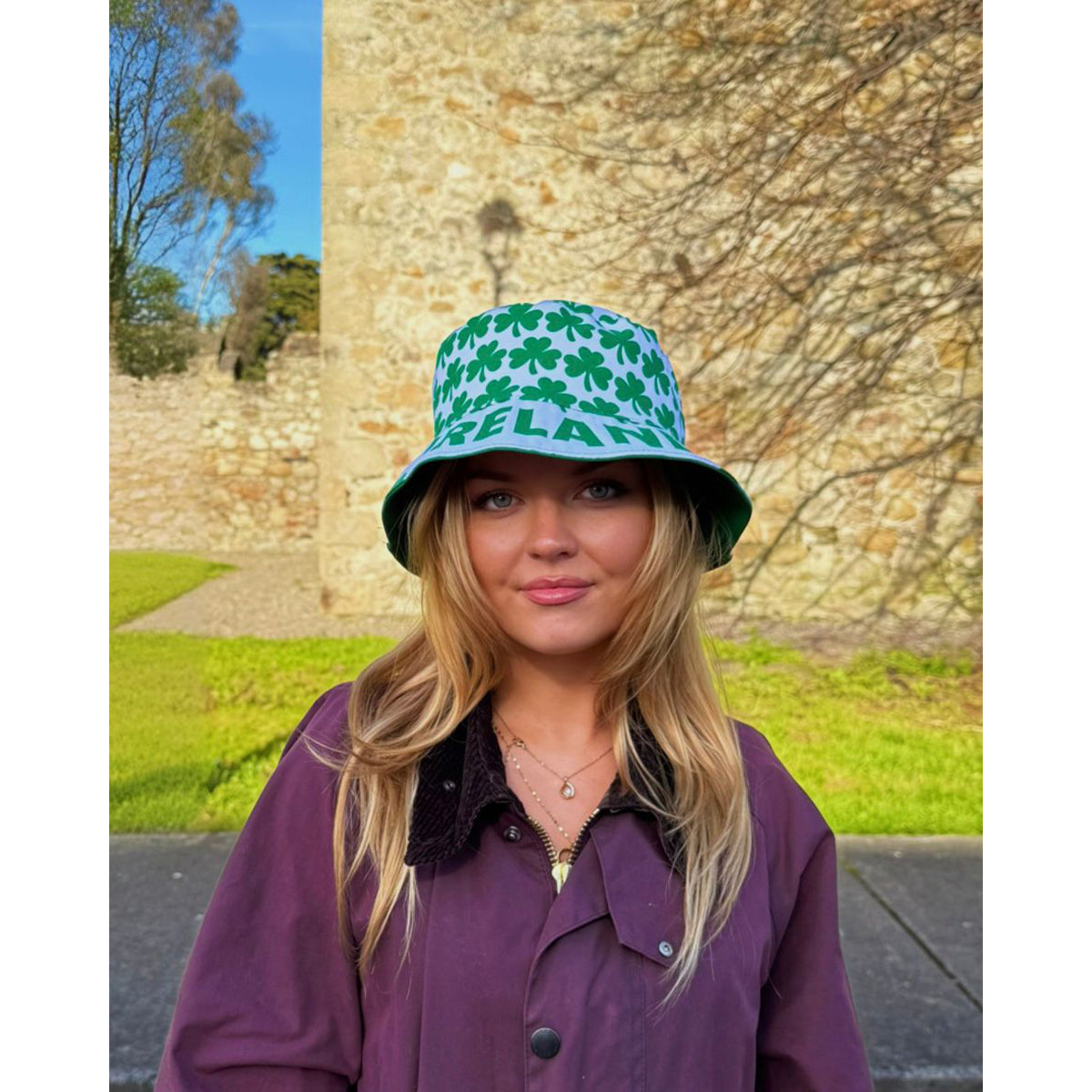 Ireland Reversible Green Bucket Hat 