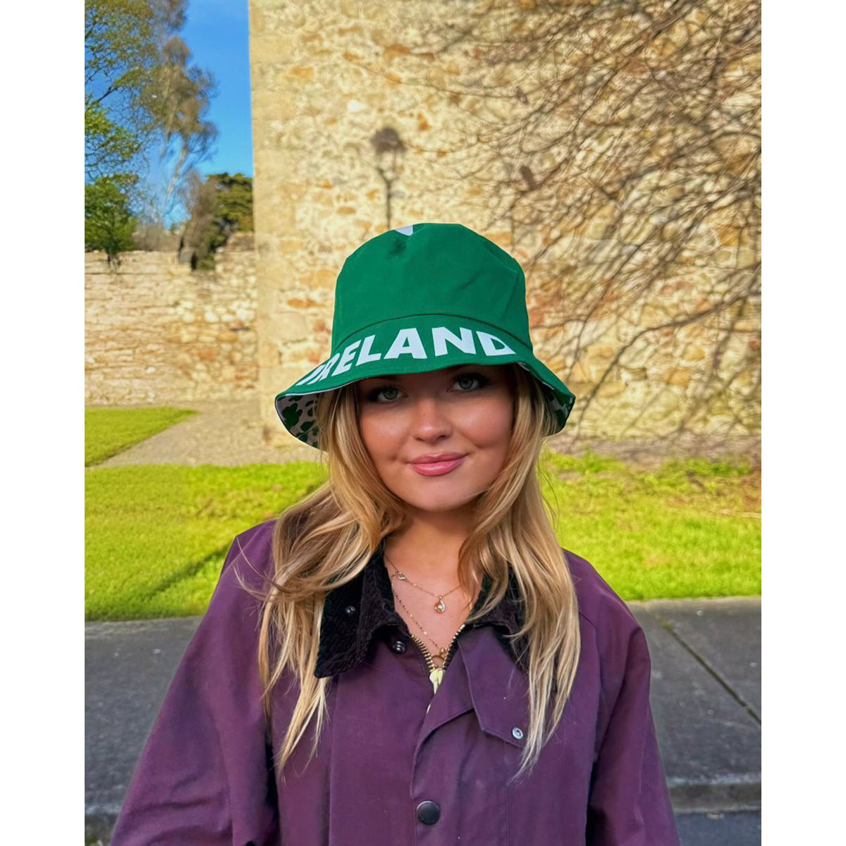 Ireland Reversible Green Bucket Hat