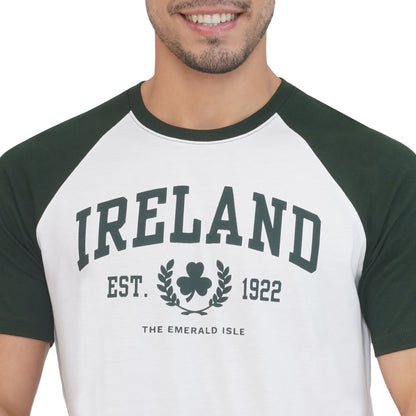 Unisex Ireland 1922 Raglan White T-Shirt