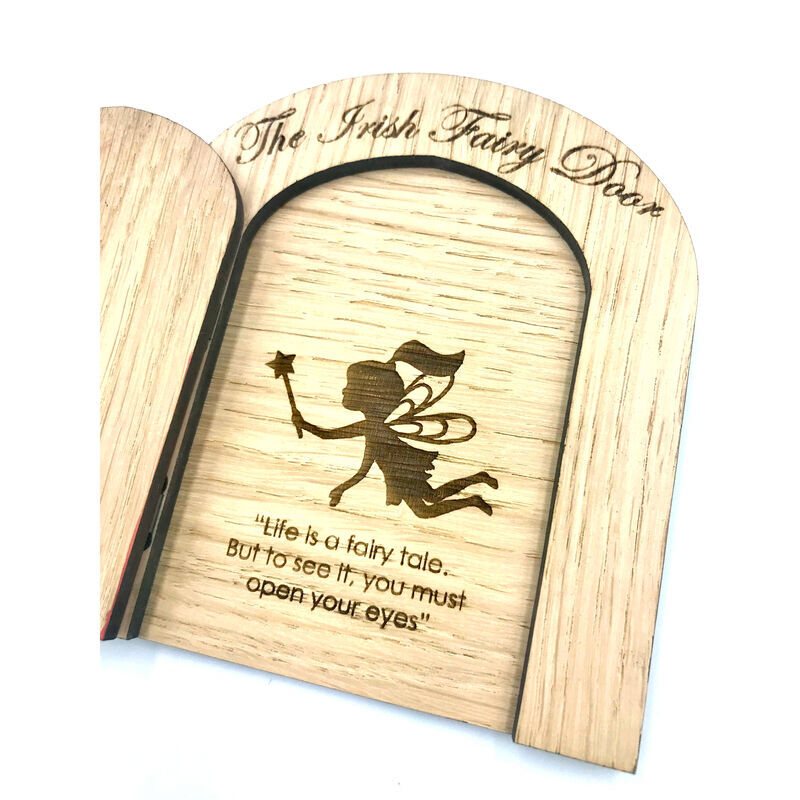 The Irish Folklore Collection Wooden Celtic Fairy Door 