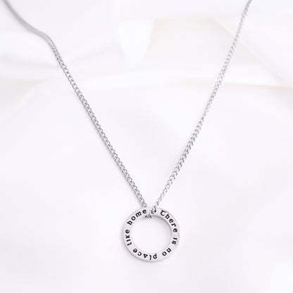 There's No Place Like Home Silver Necklace