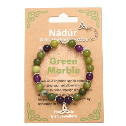 Green Marble Trinity Bracelet