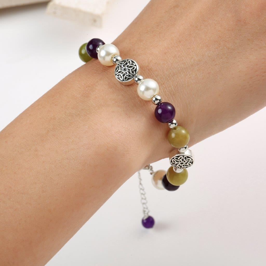 Trinity Knots Bead Bracelet 