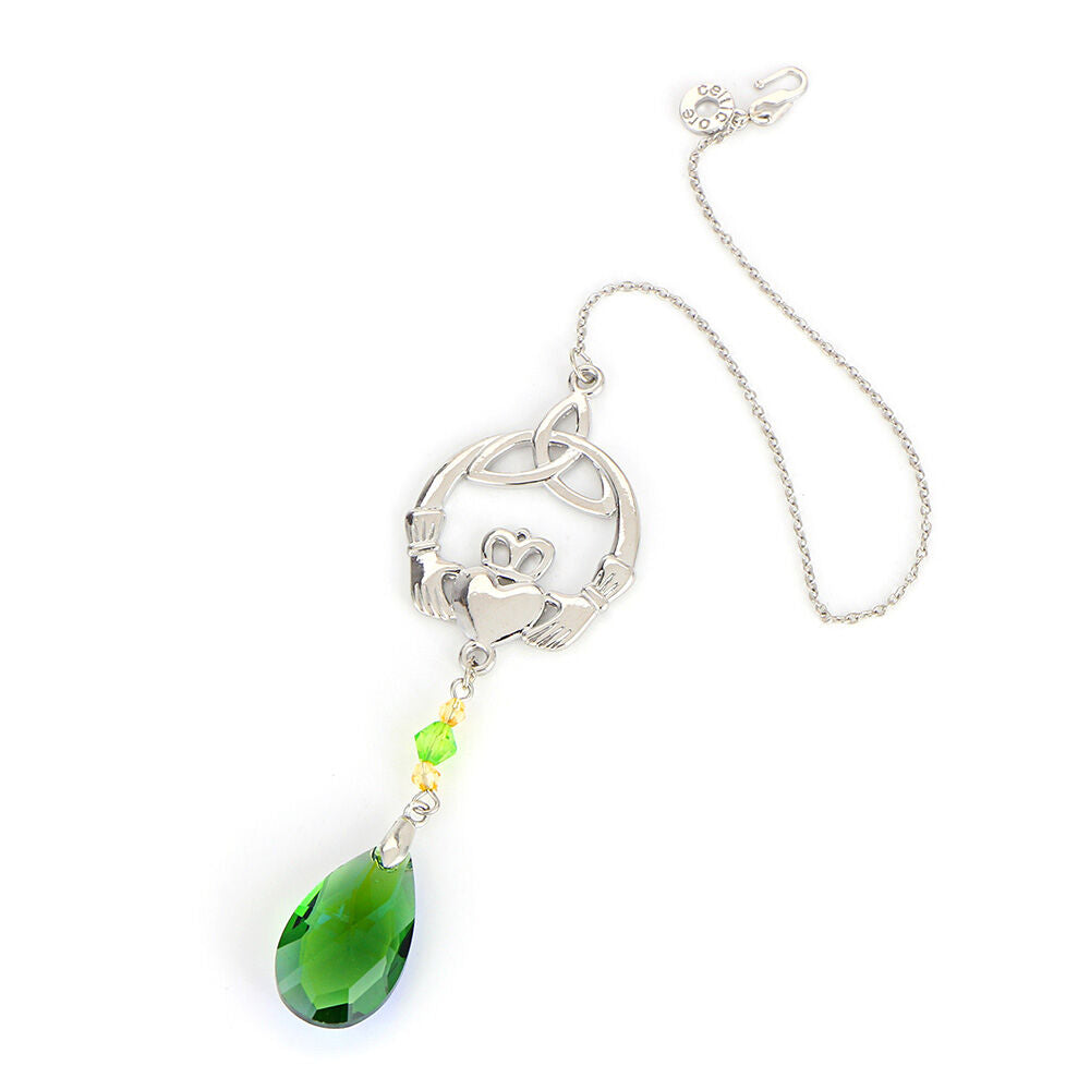 Celtic Ore Irish Suncatcher With Claddagh Detail