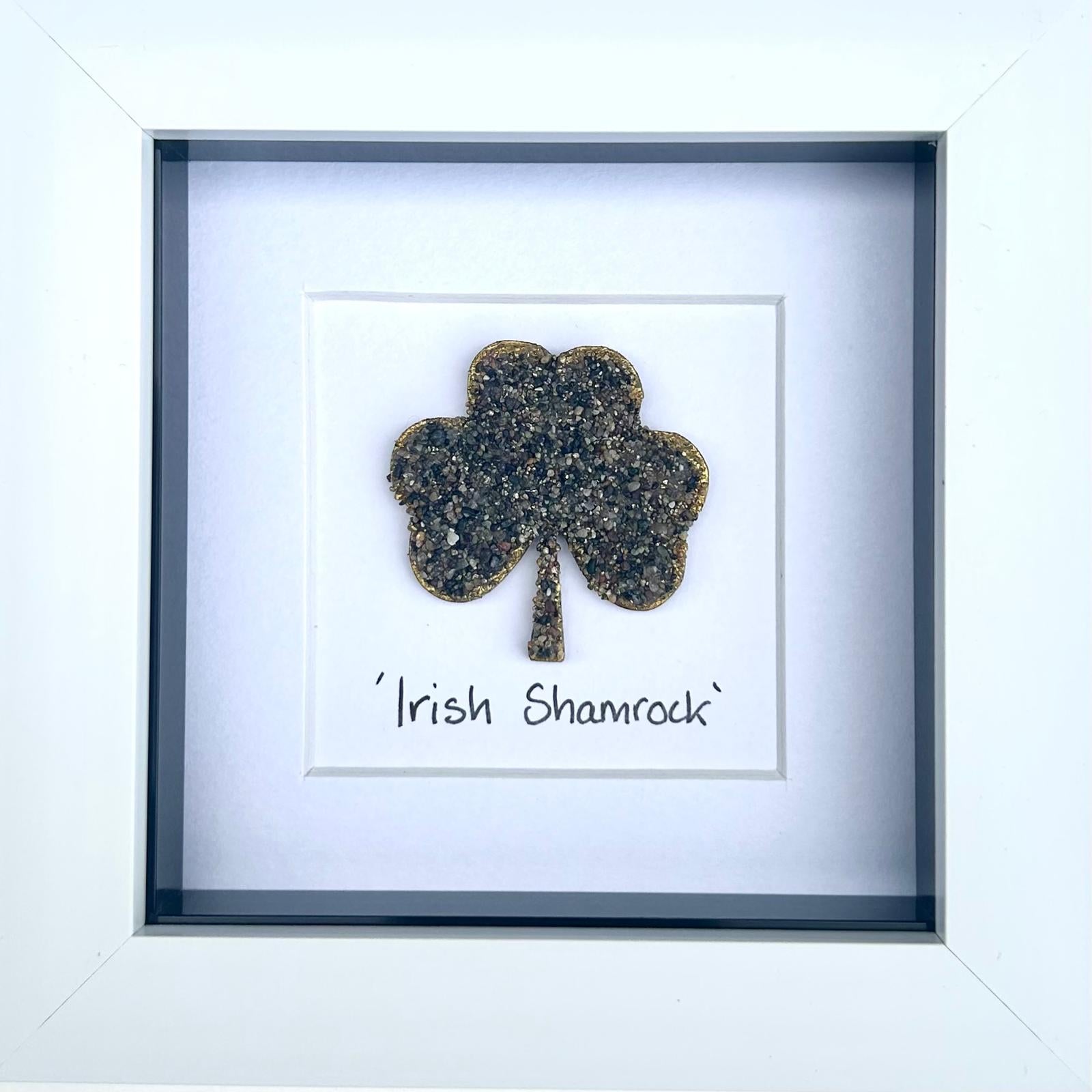 Irish Shamrock Pebble Art Print