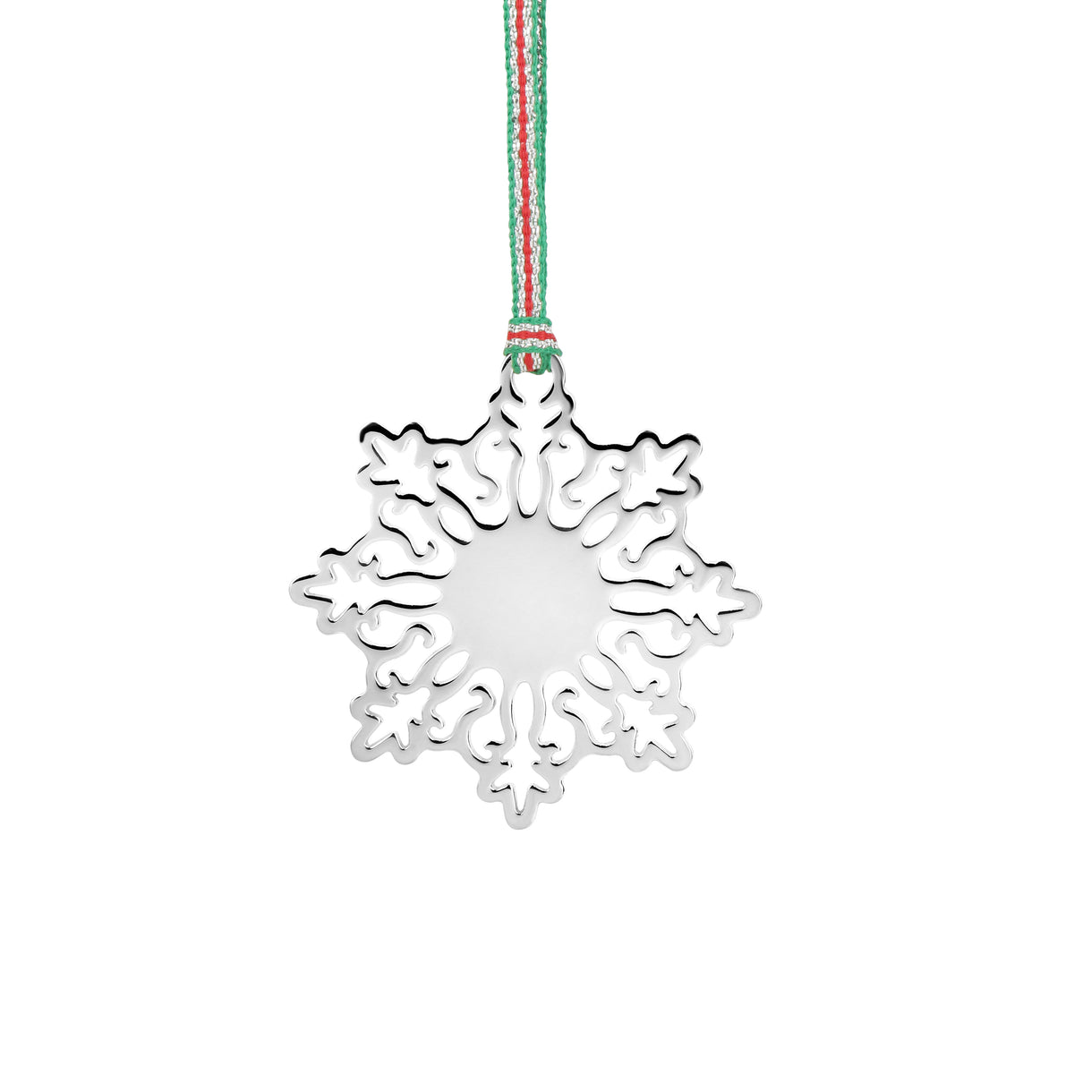 Silver Snowflake Christmas Tree Decoration 