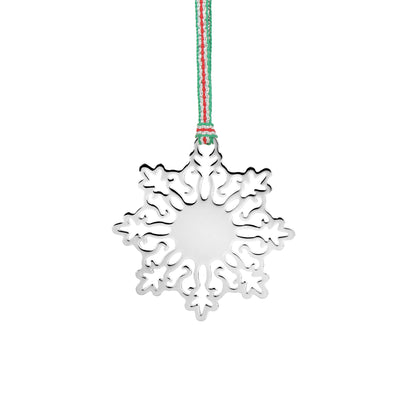 Silver Snowflake Christmas Tree Decoration